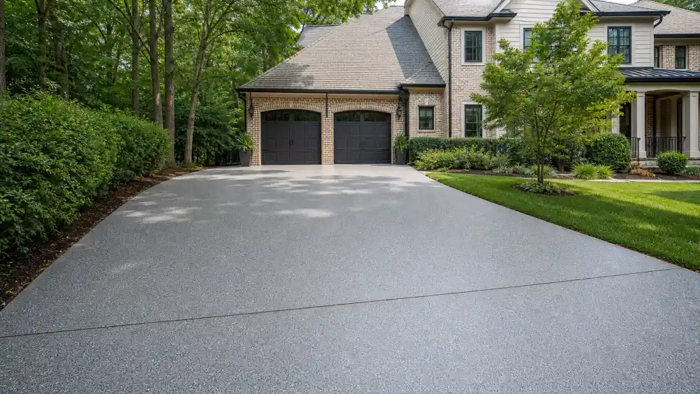driveway coating atlanta residential concrete driveway with durable finish