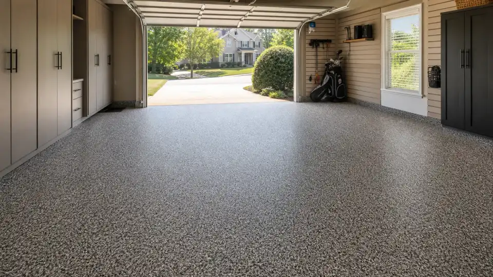 residential garage floor coating in Johns Creek Georgia
