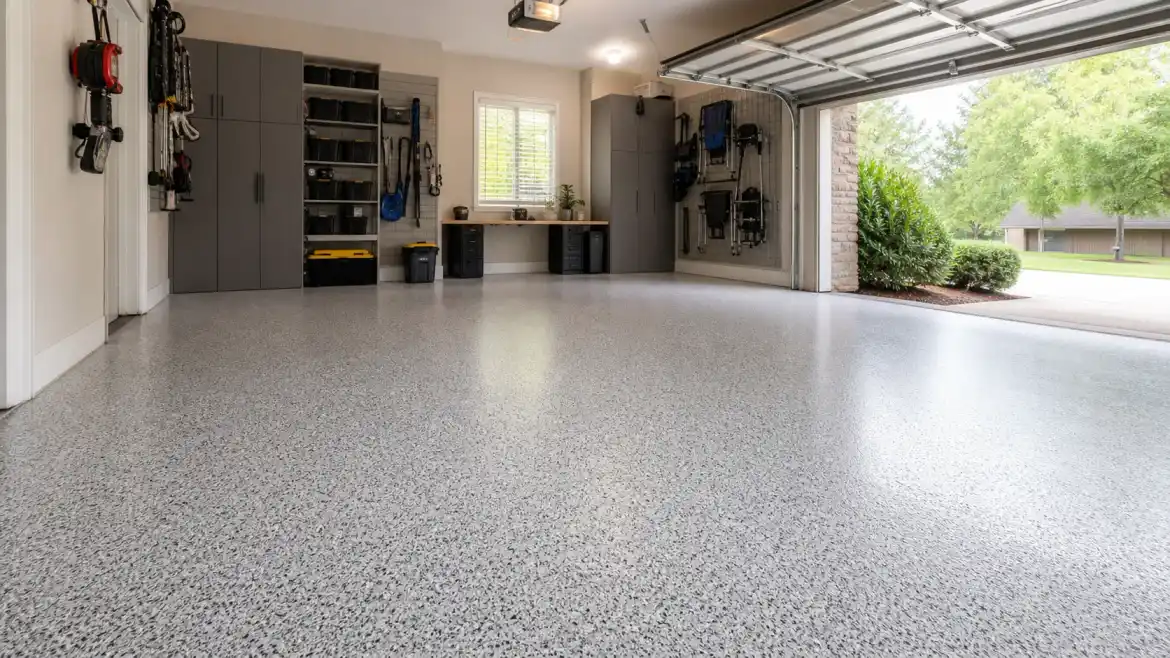 garage floor coating Norcross GA finished residential garage floor