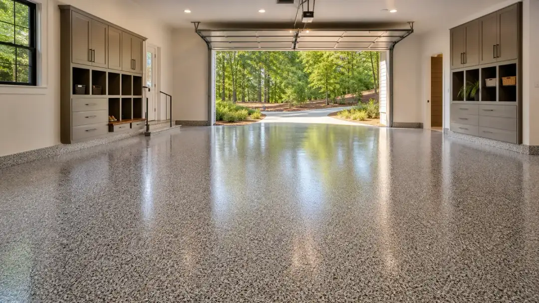residential garage floor coating in Sandy Springs Georgia premium home