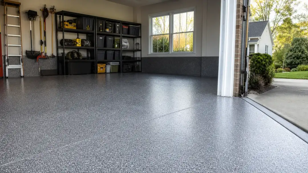 residential garage floor coating in Smyrna Georgia home garage