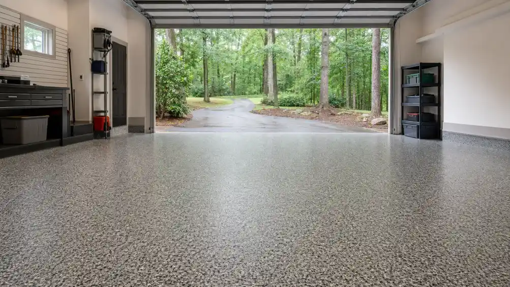 garage floor coating Stone Mountain GA shaded garage concrete finish