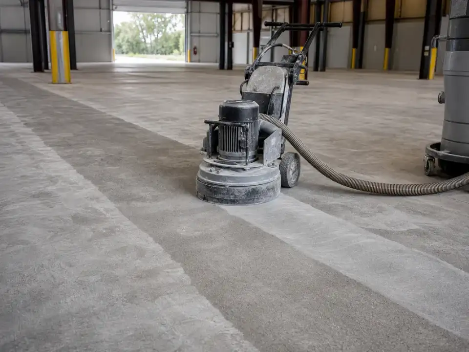 warehouse epoxy flooring Atlanta concrete surface preparation before coating